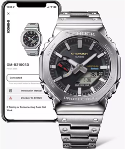 CASIO GM-B2100SD-1C קרבון מתכתי בלוטוס סולאר