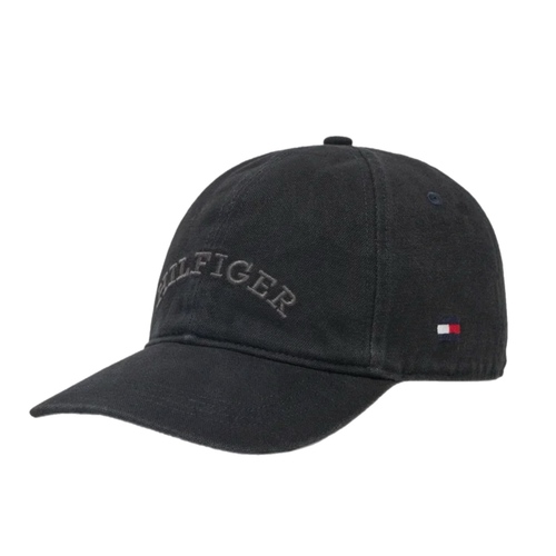 כובע מצחיה TOMMY JEANS לגברים בגוון שחור ווש