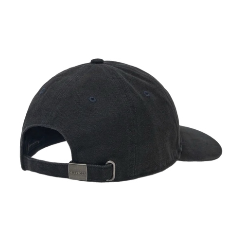 כובע מצחיה TOMMY JEANS לגברים בגוון שחור ווש