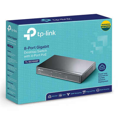 מתג TP-Link TL-SG1008P 8 Ports