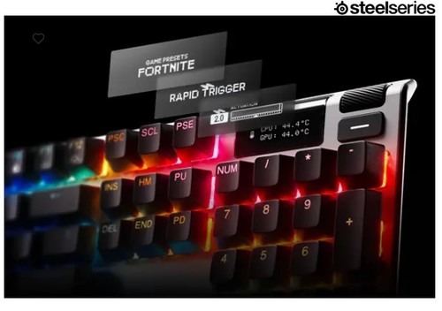 מקלדת גיימינג מכנית מקצועית SteelSeries Apex Pro Gen 3