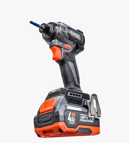  מברגת אימפקט קומפקטית 230 N/M 18 וולט 102704-005 BrushLess  Hunter +[ סוללה 2 Ah + מטען ]