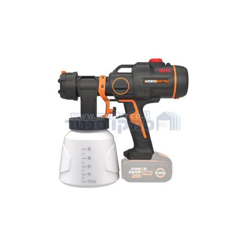 אקדח מרסס צבע נטען פיסטולט Worx 20V גוף בלבד