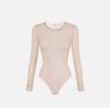 Bodysuit in tulle fabric with necklace