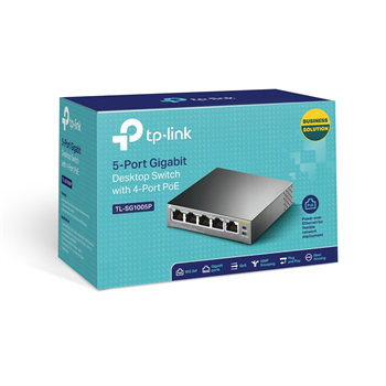 מתג חכם TP-Link 5 Ports Gigabit TL-SG1005LP