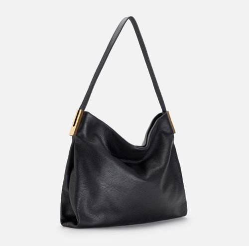 Leather tote bag