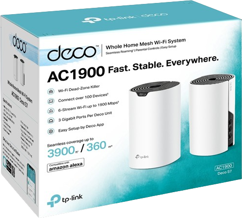 ראוטר TP-Link Wireless -Home Mesh System Deco S7 - שתי יחידות