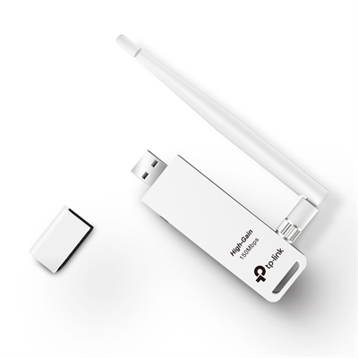 כרטיס רשת אלחוטי TP-LINK TL-WN722N 150Mbps Wireless USB - צבע לבן