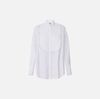 Cotton shirt with tuxedo details