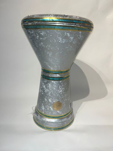 דרבוקה מקצועית סומבטית 23 - ג'ווהרט אל פאן GLITTER אפור בטון מקושט - דגם נדיר