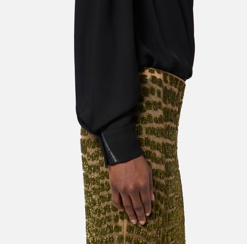 Bodysuit in Georgette fabric
