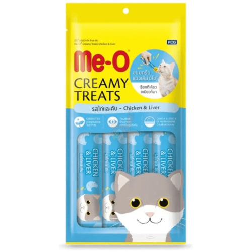 מיאו Me-o שלוקים לחתול עוף וכבד 60 גרם