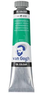 צבע שמן 60 מ"ל Permanent Green Deep 619 Van Gogh   Royal Talens