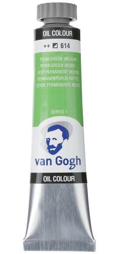 צבע שמן 200 מל Perm Green Medium 614 Van Gogh