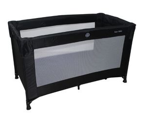 לול קמפינג ענק 120X60 בצבע שחור כולל מזרן נושם בעובי 8 ס"מ מותאם לשינה