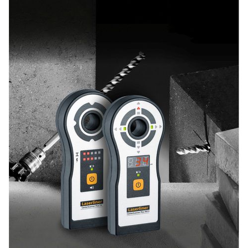 סמן קידוח מקצועי LASERLINER Center Scanner Plus 075.300A - מערכת משדר ומקלט לאיתור מדויק של נקודות כניסה ויציאה בקידוח קירות ותקרות