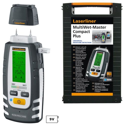 מד לחות מקצועי LASERLINER Multi Wet Master Compact Plus מק