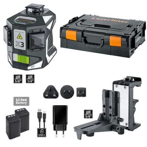 לייזר תלת מימד LASERLINER X3 Laser Pro מק