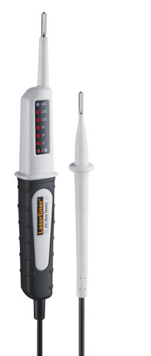מכשיר זיהוי מתח חשמלי LASERLINER Active Tester 083.020A - מכשיר קומפקטי עם שני חודי בדיקה ותצוגת LED לזיהוי מתח AC/DC בטוח ומדויק