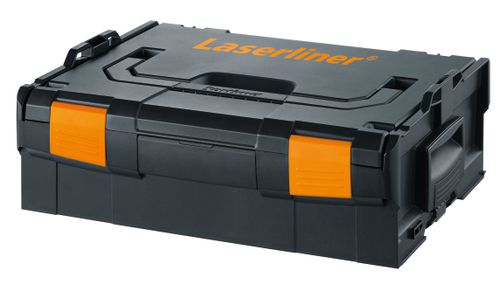 פלס לייזר LASERLINER PowerPlane 3D Plus 036.302L - מכשיר תלת מימדי עם 3 קרני לייזר אדומות 360 מעלות, מהדק מגנטי ותושבת קיר למדידות מקצועיות