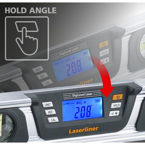 פלס לייזר אלקטרוני דיגיטאלי LASERLINER DigiLevel Laser G80 מק