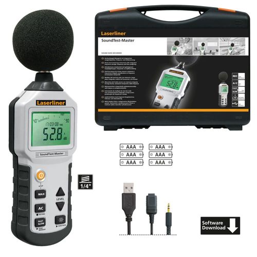 מד עוצמת קול מקצועי LASERLINER Sound Test Master מק