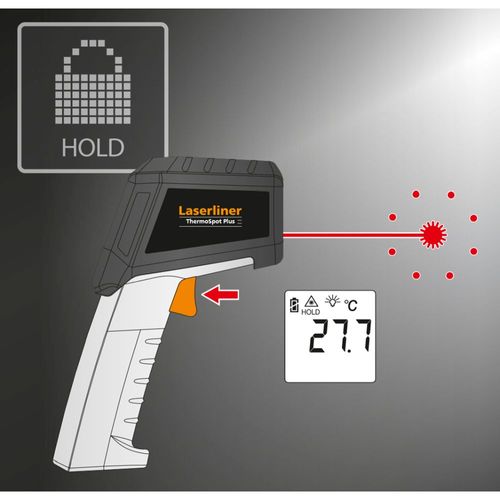 מד חום אינפרא אדום LASERLINER ThermoSpot Plus מק