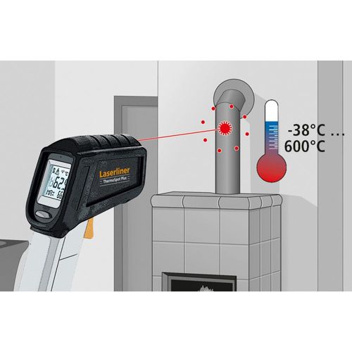 מד חום אינפרא אדום LASERLINER ThermoSpot Plus מק