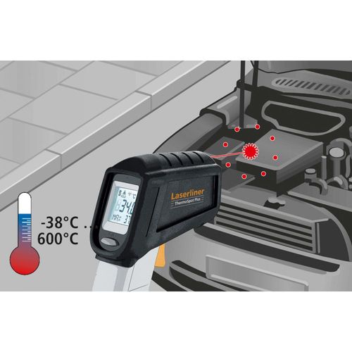 מד חום אינפרא אדום LASERLINER ThermoSpot Plus מק