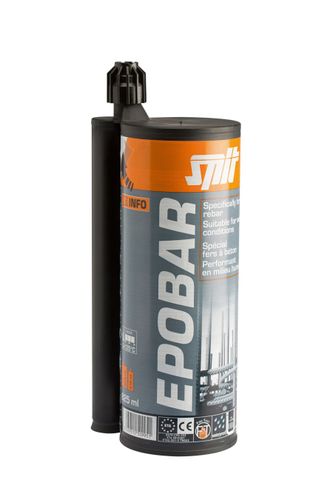 דבק עיגון כימי EPOBAR SPIT - וינילסטר נטול סטירן לעיגון קוצי זיון בבטון עם אישור ETA ועמידות אש 4 שעות
