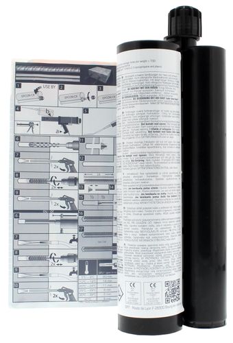 דבק עיגון אפוקסי SPIT EPCON C8 XTREM - מחסנית דו-רכיבית 450 מ