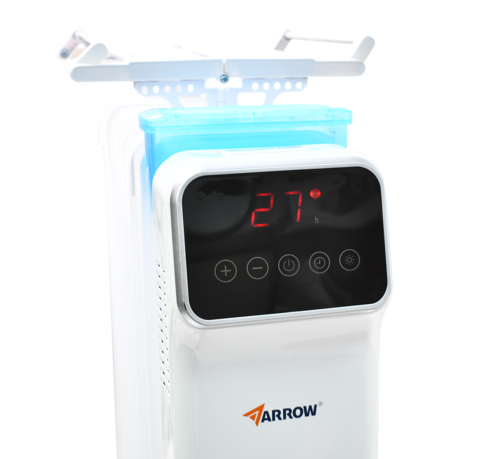 רדיאטור לחימום 13 צלעות עם מסך דיגיטלי + שלט   2600W ARROW 600702-007
