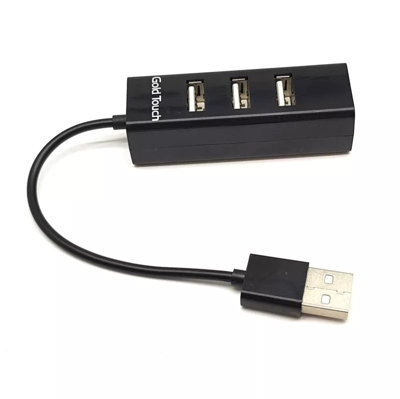 מפצל USB 2.0  ארבע יציאות Gold Touch