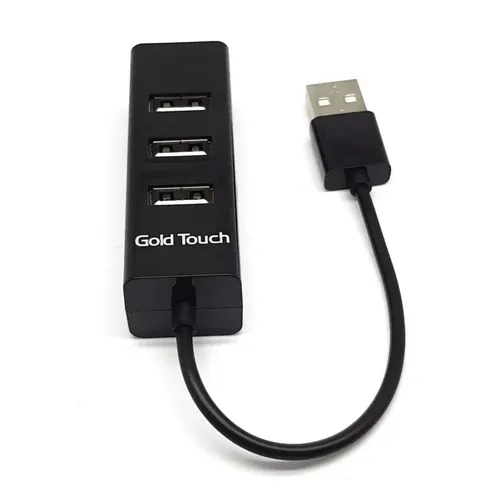 מפצל USB 2.0  ארבע יציאות Gold Touch