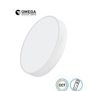 גוף תאורה צמוד תקרה VEGAS עם שלט CCT לבן Omega