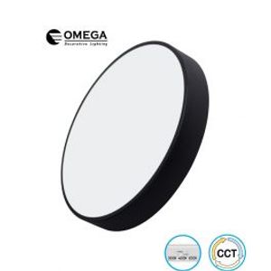 צמוד תקרה VEGAS כפתור CCT שחור 100W Omega