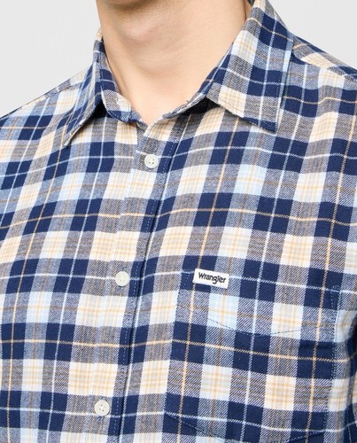 חולצה מכופתרת רנגלר Wrangler 1 PKT SHIRT | גברים 