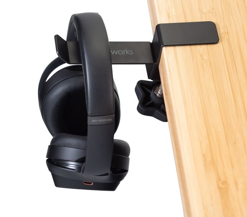 מתלה לאוזניות עם תפסן לשולחן GATOR GFW-HP-HANGERDESK