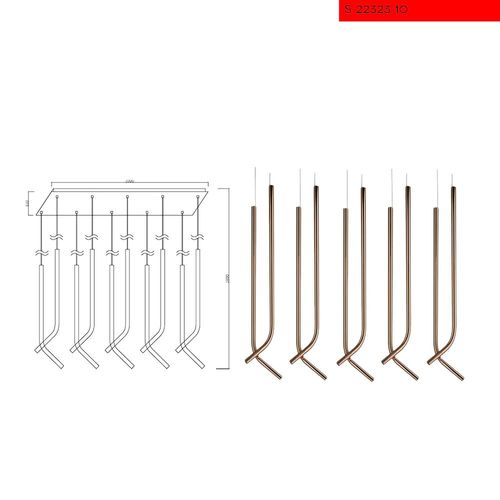 10W נורת תליה רומניה נחושת