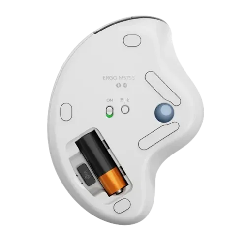 עכבר אלחוטי עם כדור עקיבה בעל צורה ארגונומית דגם Ergo M575S מבית Logitech לוגיטק