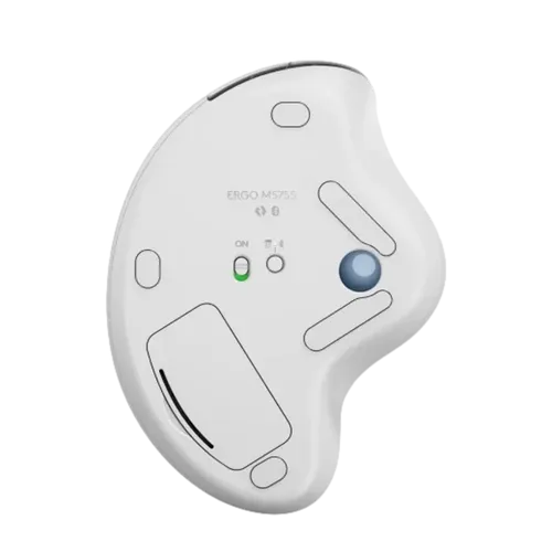 עכבר אלחוטי עם כדור עקיבה בעל צורה ארגונומית דגם Ergo M575S מבית Logitech לוגיטק