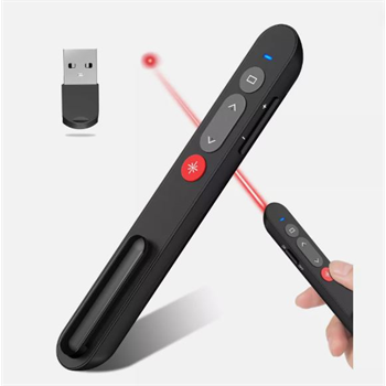 שלט מצגות בחירה PowerPoint – מצביע USB PPT תקשורת בתדר 2.4GHz ללחיצה והצבעה.