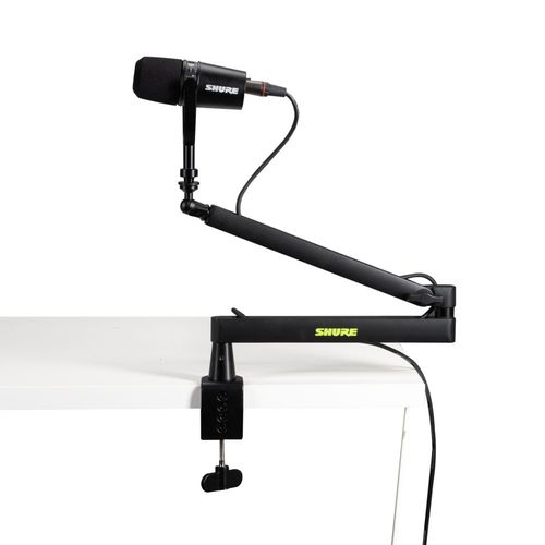 סטנד למיקרופון עם תפסן לשולחן SHURE SH-BROADCAST2 Low-Profile