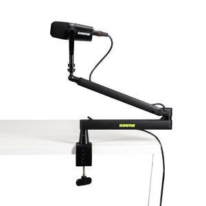 סטנד למיקרופון עם תפסן לשולחן SHURE SH-BROADCAST2 Low-Profile