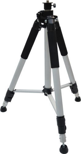 חצובה מקצועית FUTECH TRIPOD MEDIUM DUTY 300CM עם חיבור 5/8 אינץ' - מבט על רקע לבן המציג רגליים מתכווננות וראש קבוע למדידות מקצועיות