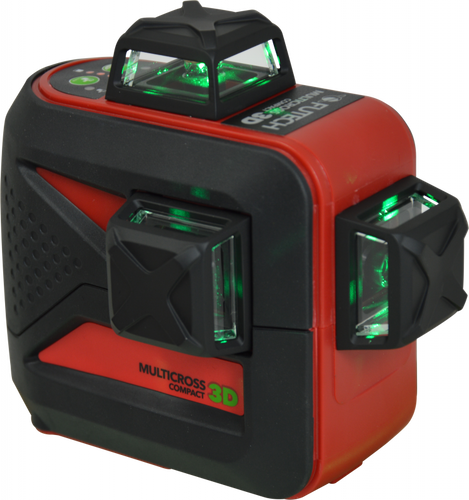 לייזר קווים 3 מימדים FUTECH MC 3D GREEN COMPACT דגם 040.03D - מכשיר קומפקטי עם קרן ירוקה לעבודות פיסול ומדידה מדויקות