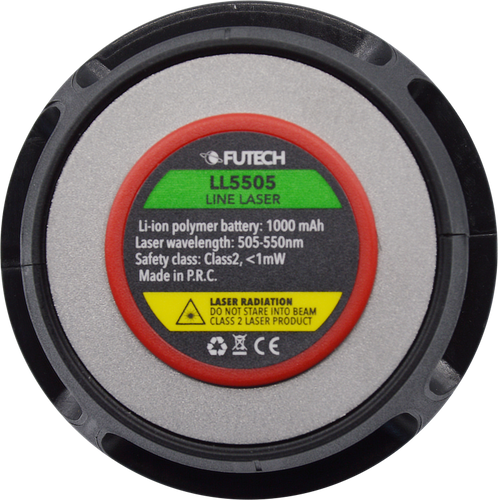 לייזר קווים FUTECH LL5505 מעוצב כפחית קולה - לייזר ירוק DIY עם קו אופקי 360 מעלות וקו אנכי למדידות מדויקות