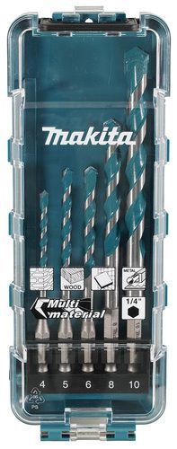 מארז 5 מקדחים רב שימושיים לאימפקט E-16732 MAKITA מקיטה