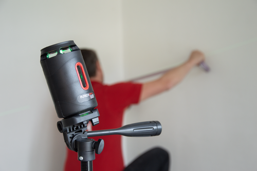 לייזר קווים DIY מעוצב כפחית קולה קו אנכי ואופקי 360 מעלות (ירוק) - FUTECH LL5505 