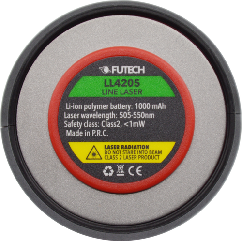לייזר קווים FUTECH LL4205 מעוצב כפחית קולה - קרן ירוקה מדויקת עם מגנטים מובנים לעבודות DIY ומקצועיות